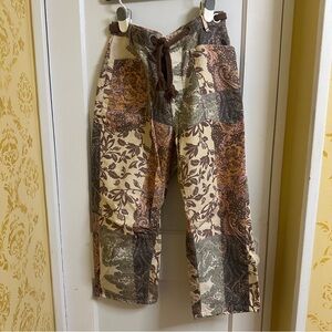 We The Free Printed Moxie Pull On Barrel Jeans